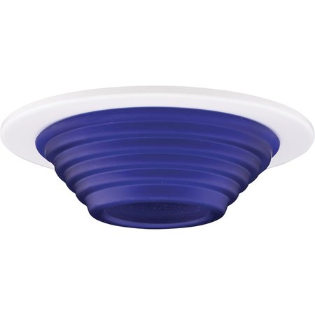 ELCO LIGHTING 4 Frosted Stepped Glass Trim" EL1453BL